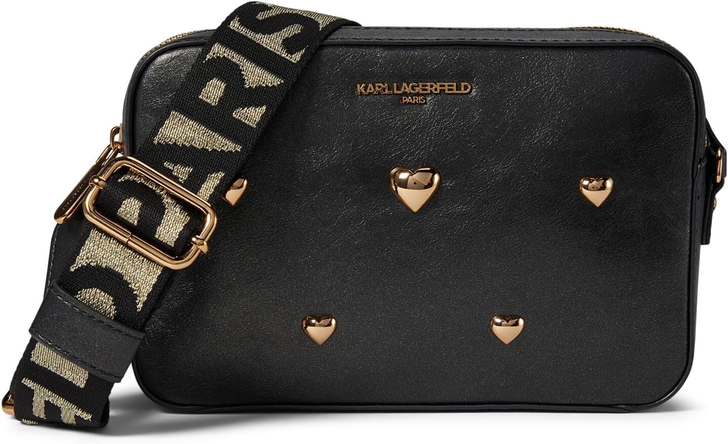 

Сумка кросс-боди Karl Lagerfeld Paris Maybelle Crossbody, цвет Black/Gold