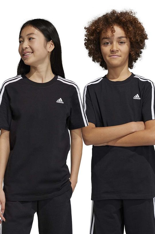 Детская хлопковая футболка U 3S adidas, черный