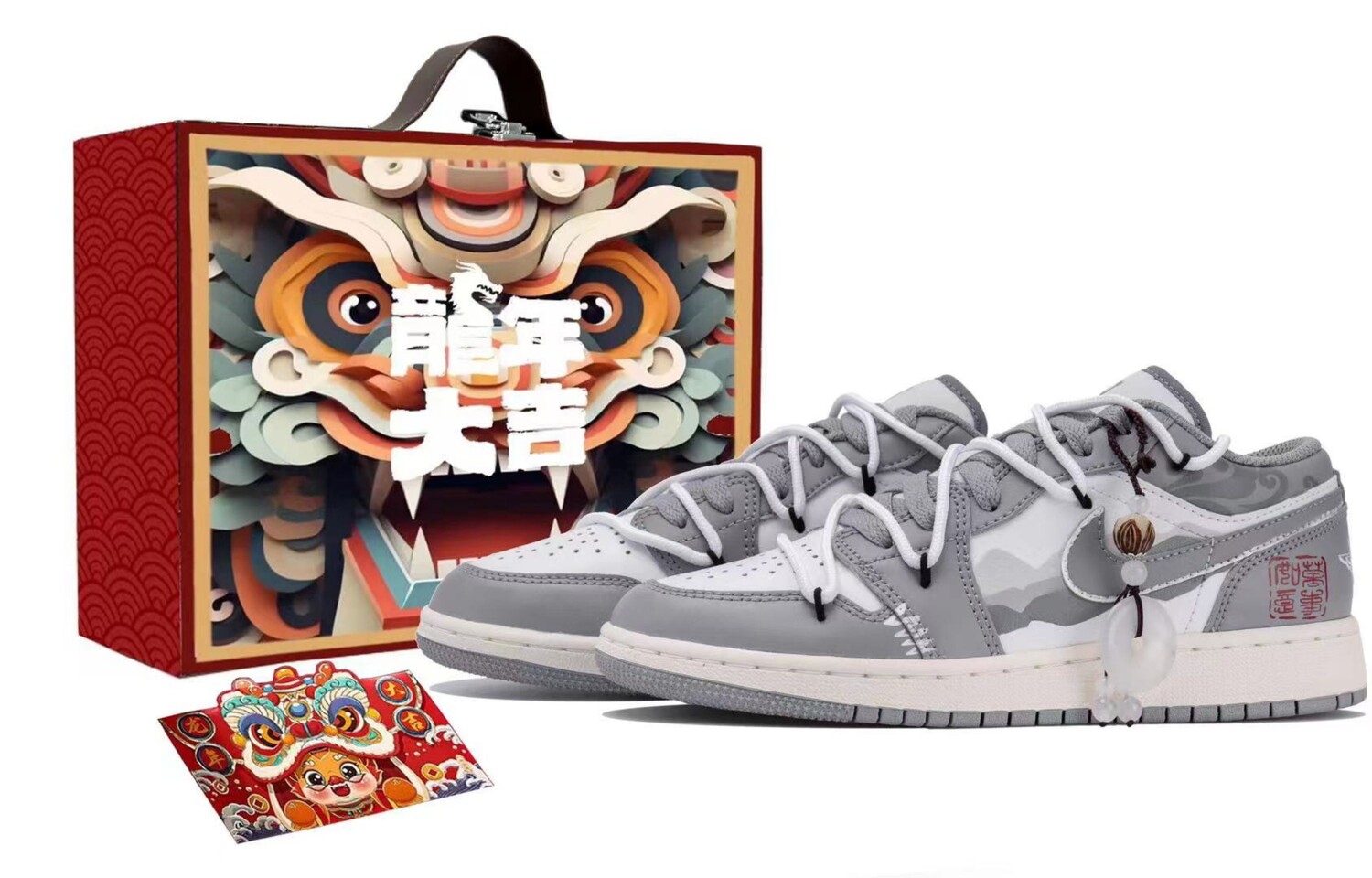 

Кроссовки Air Jordan 1 Vintage Basketball Shoes Women's Low-top Grey/white, серый/белый