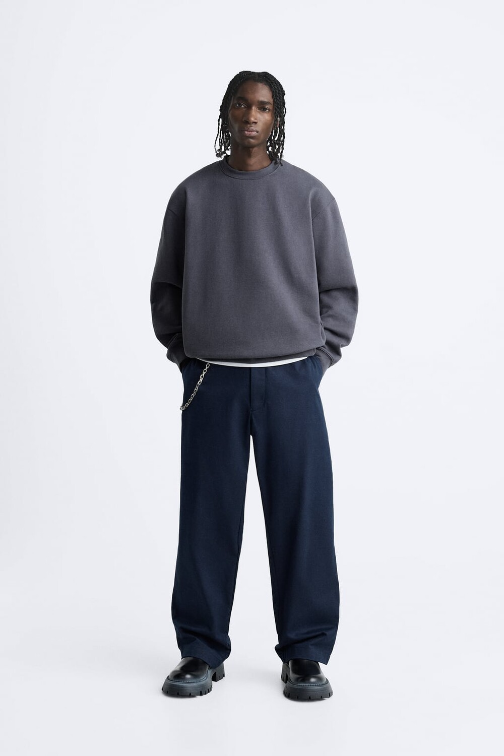 

Средственные ботинки ZARA, черный