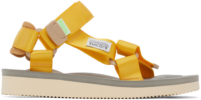 

Желто-бежевые сандалии Suicoke DEPA-Cab