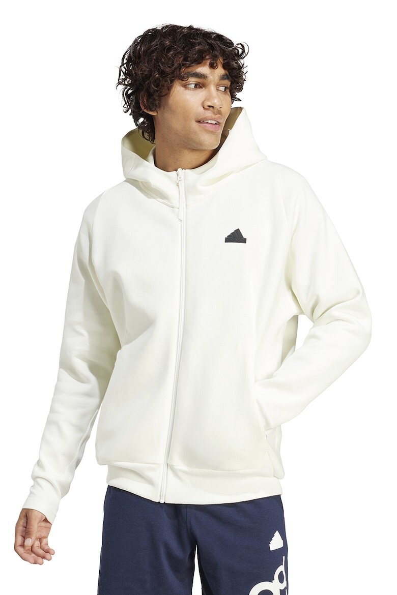 

Толстовка на молнии ZNE с рукавами реглан Adidas Sportswear, белый