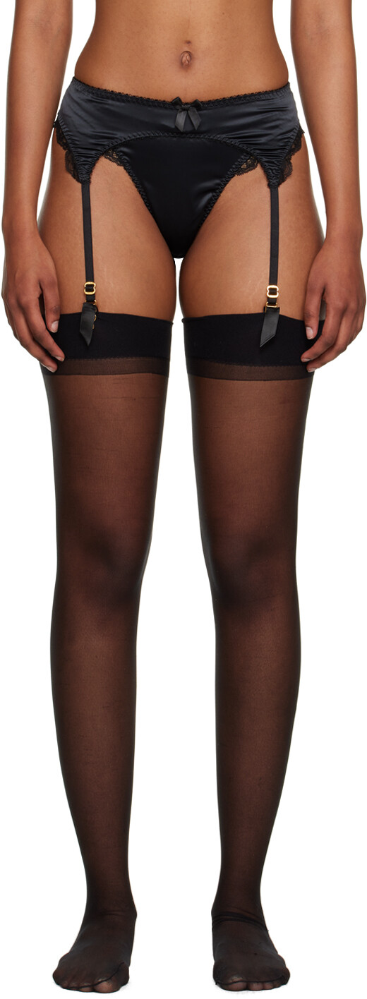 

Черный пояс с подвязками Agent Provocateur Sloane