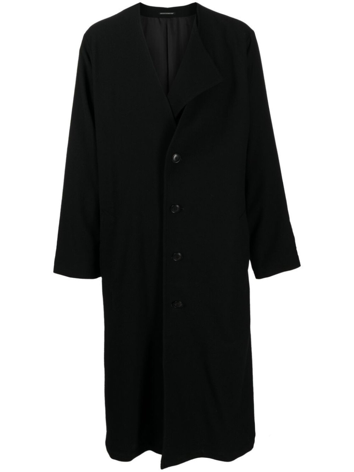 

Yohji Yamamoto шерстяное пальто, черный