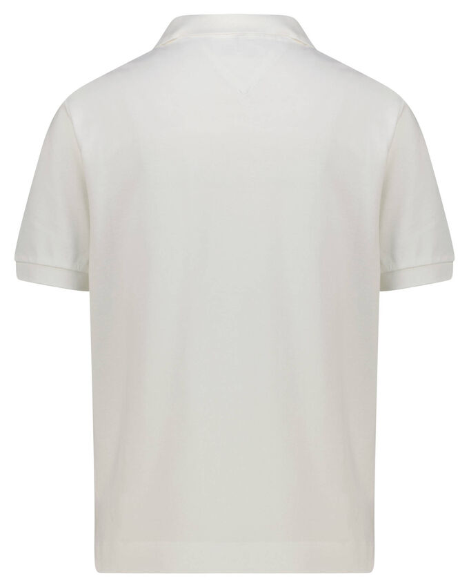 Рубашка-Поло свободного кроя из лиоцелла Tommy Hilfiger, белый