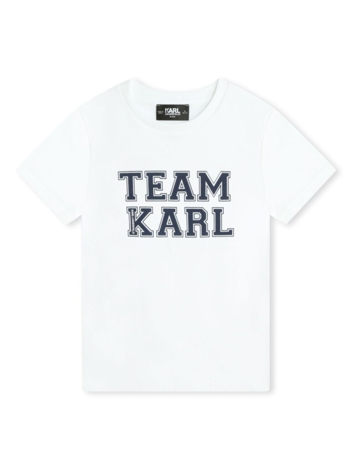 

Karl Lagerfeld Kids футболка из органического хлопка с надписью, белый