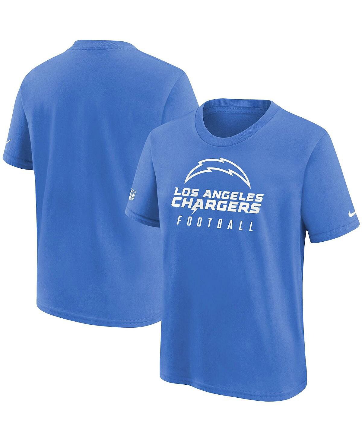 

Синяя футболка Big Boys Powder Blue Los Angeles Chargers Sideline Legend Performance Nike