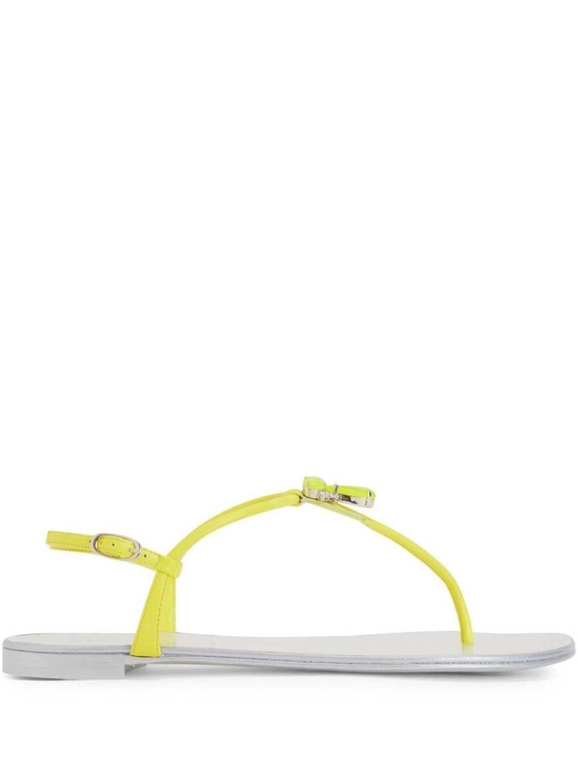 

Giuseppe Zanotti шлепанцы Sybella с Т-образным ремешком, зеленый