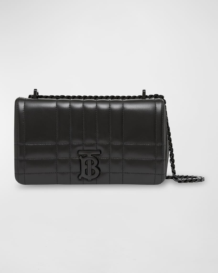 

Маленькая стеганая кожаная сумка через плечо Lola Burberry