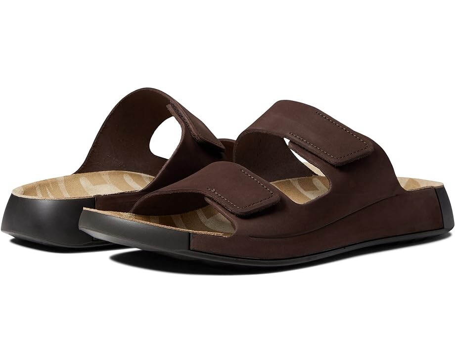 

Сандалии ECCO Cozmo 2.0 Two Band Slide, цвет Mocha Cow Leather