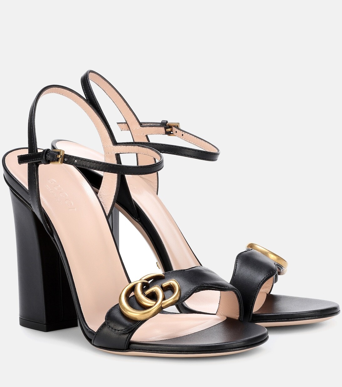 

Кожаные сандалии Gucci, черный