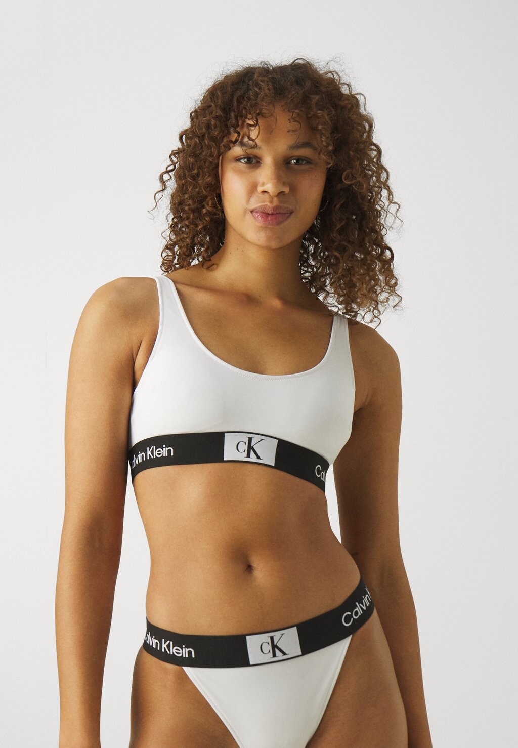 

Топ BRALETTE Calvin Klein Swimwear, белый