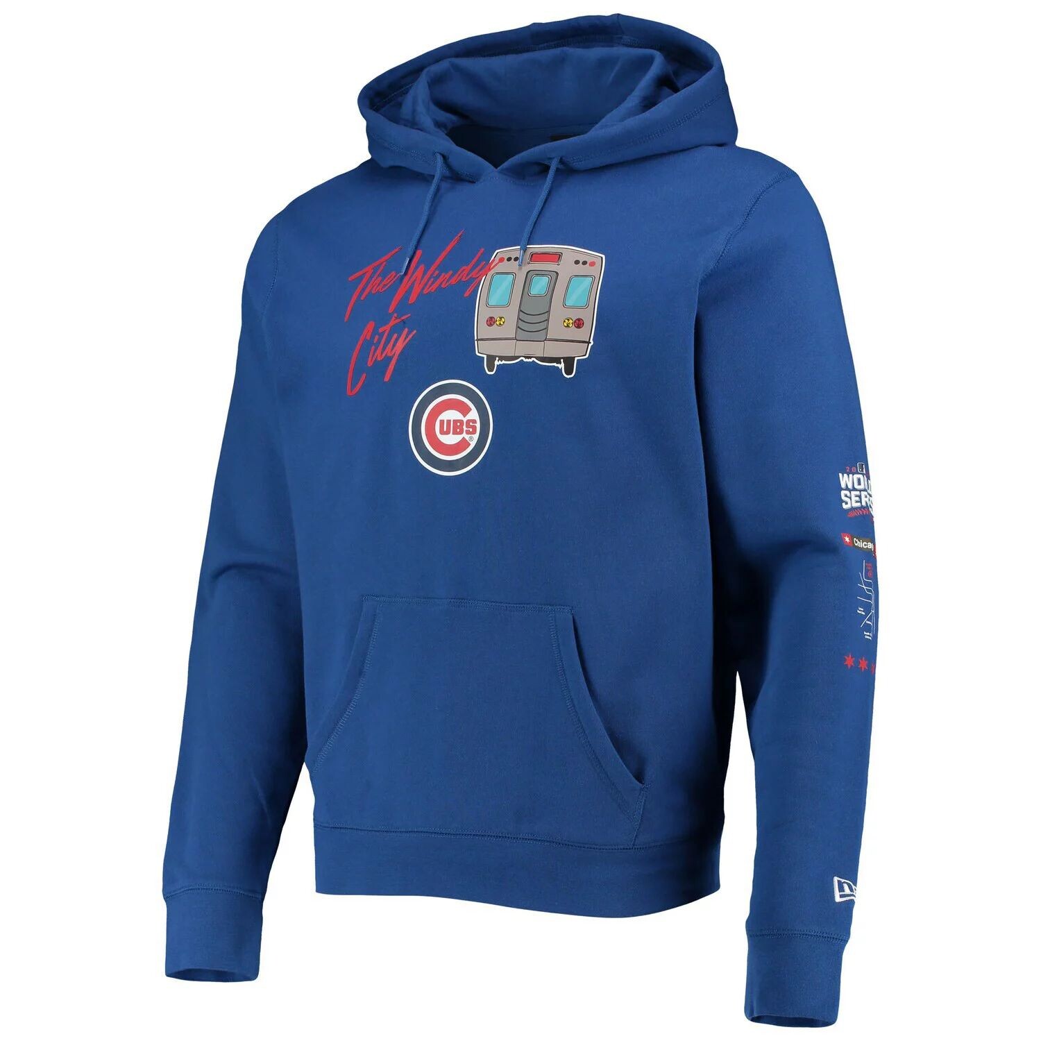 

Мужской пуловер с капюшоном Royal Chicago Cubs City Transit New Era