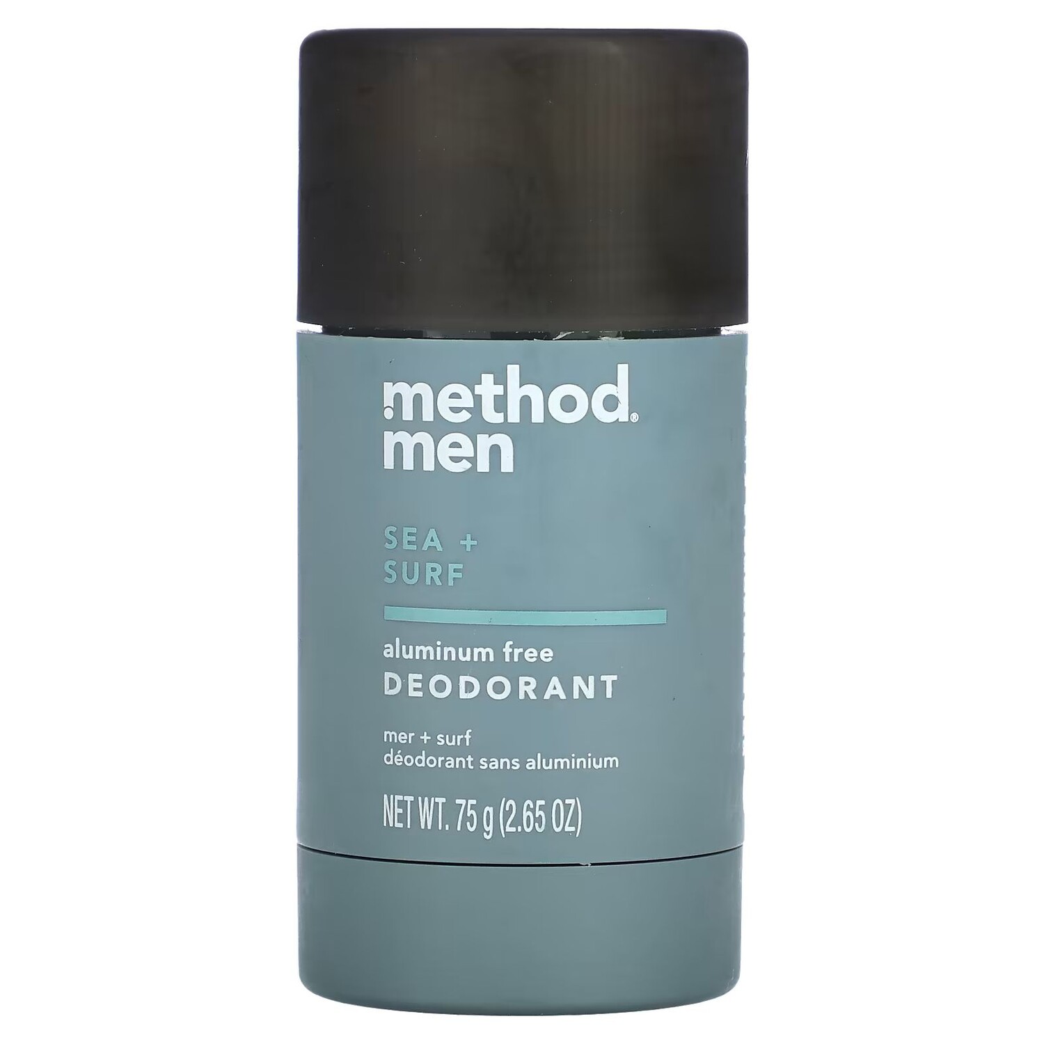 

Мужской дезодорант без алюминия, море + серфинг, 2,65 унции (75 г) Method
