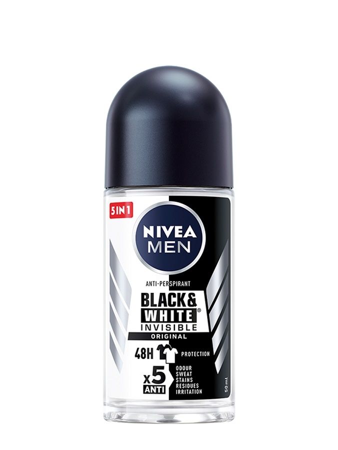 Nivea Men Black&White Invisible Original антиперспирант для мужчин, 50 ml