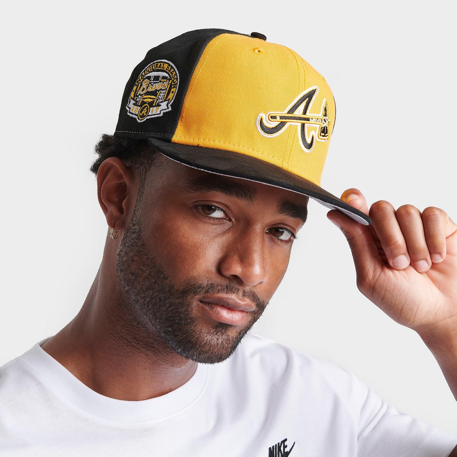 

Черно-желтая кепка New Era Atlanta Braves MLB 9FIFTY Snapback, черный