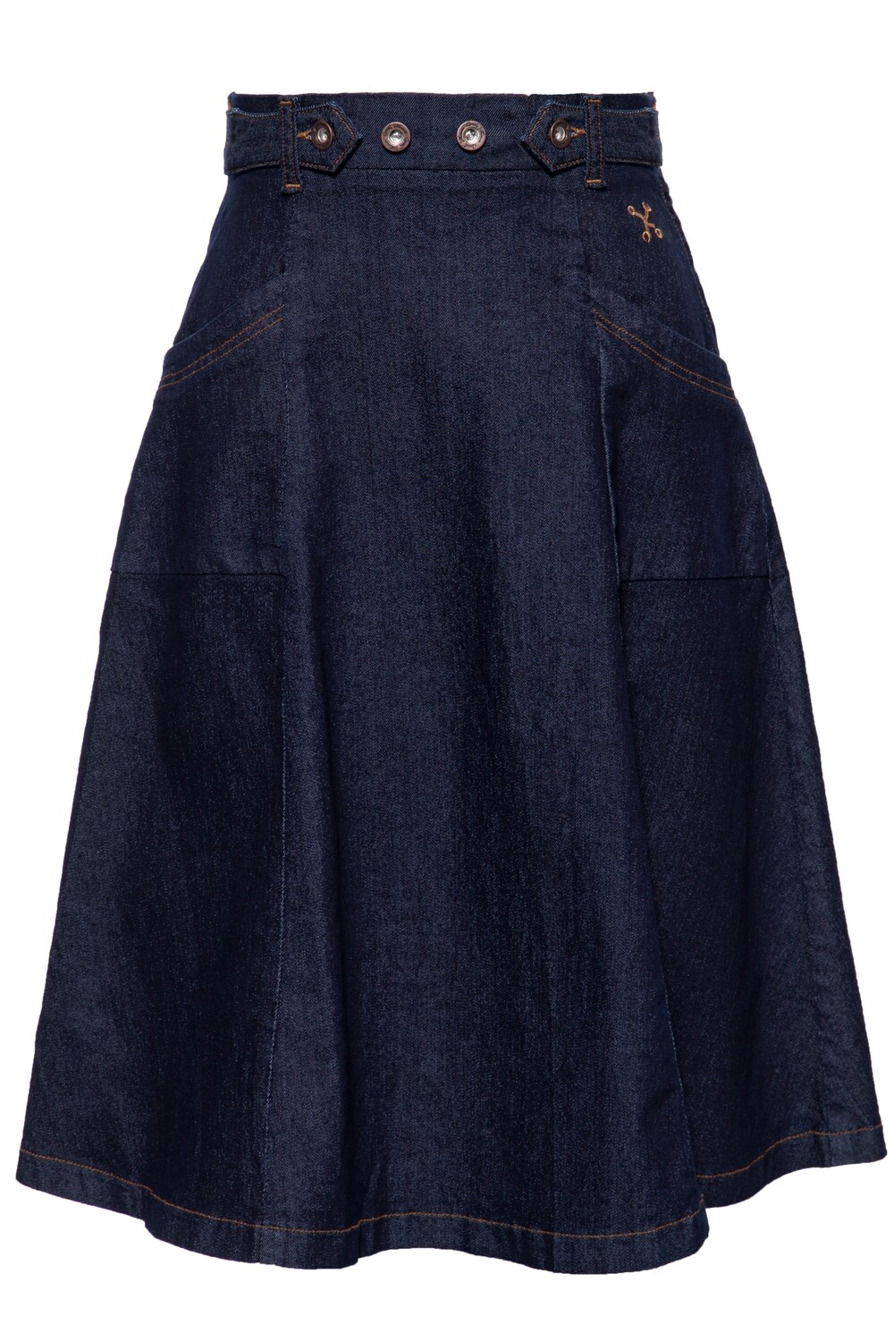 

Юбка до колена Queen Queen QUEEN KEROSIN Denim Swing, цвет Denim