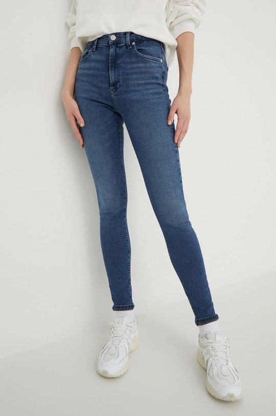 Джинсы Tommy Jeans, синий джинсы mom с высокой талией tommy jeans черный