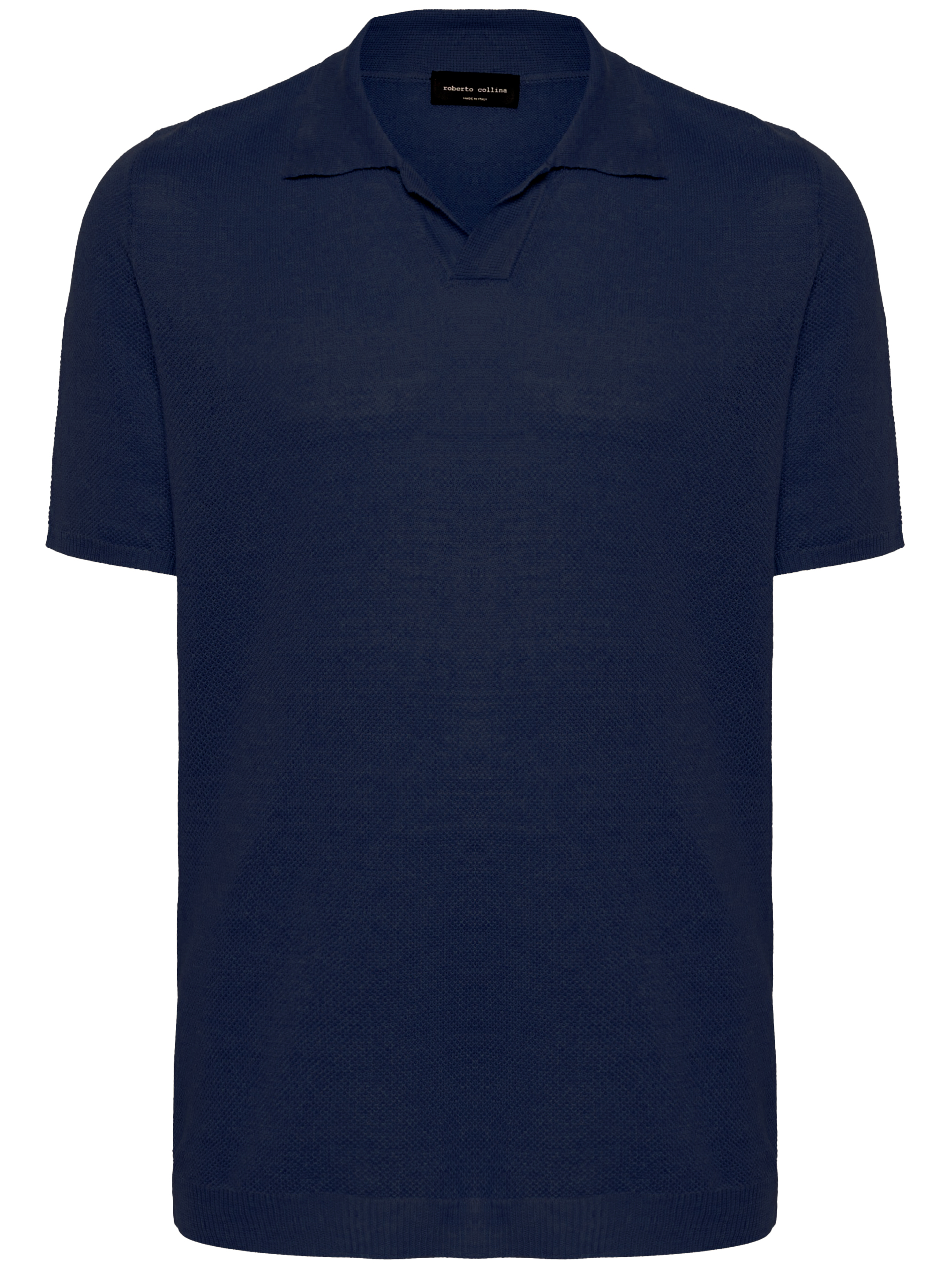 Рубашка Roberto Collina Linen polo, синий