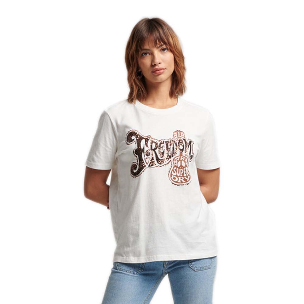 

Футболка Superdry Vintage Embellish, белый