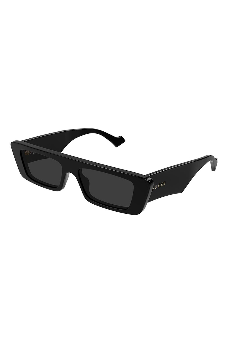 Прямоугольные поляризационные солнцезащитные очки Gucci, черный