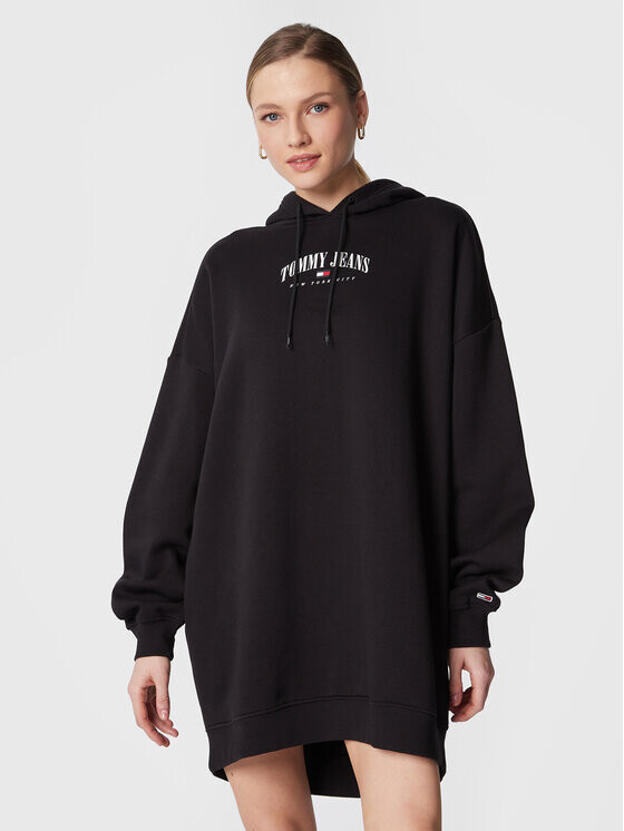

Трикотажное платье свободного кроя Tommy Jeans, черный