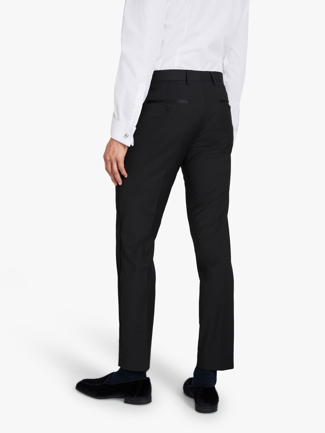

Классические брюки узкого кроя Moss London, черные, Черный