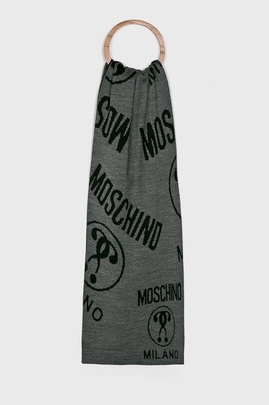 

Москино - Шарф Moschino, серый