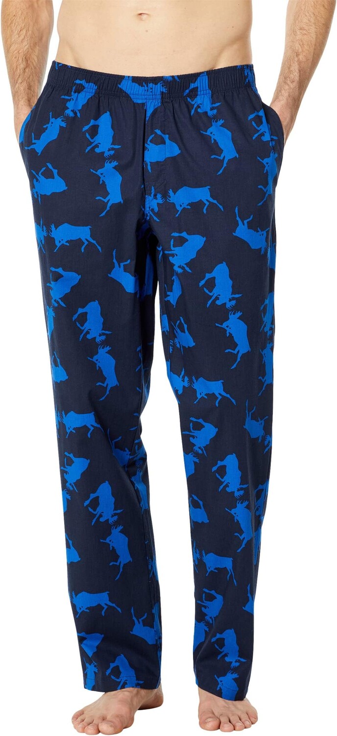 

Пижамные брюки L.L.Bean Comfort Stretch Woven Sleep Pants Regular, цвет Classic Navy Moose