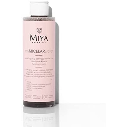 Mymicelarwater Увлажняющая мицеллярная эссенция для снятия макияжа 200 мл, Miya Cosmetics