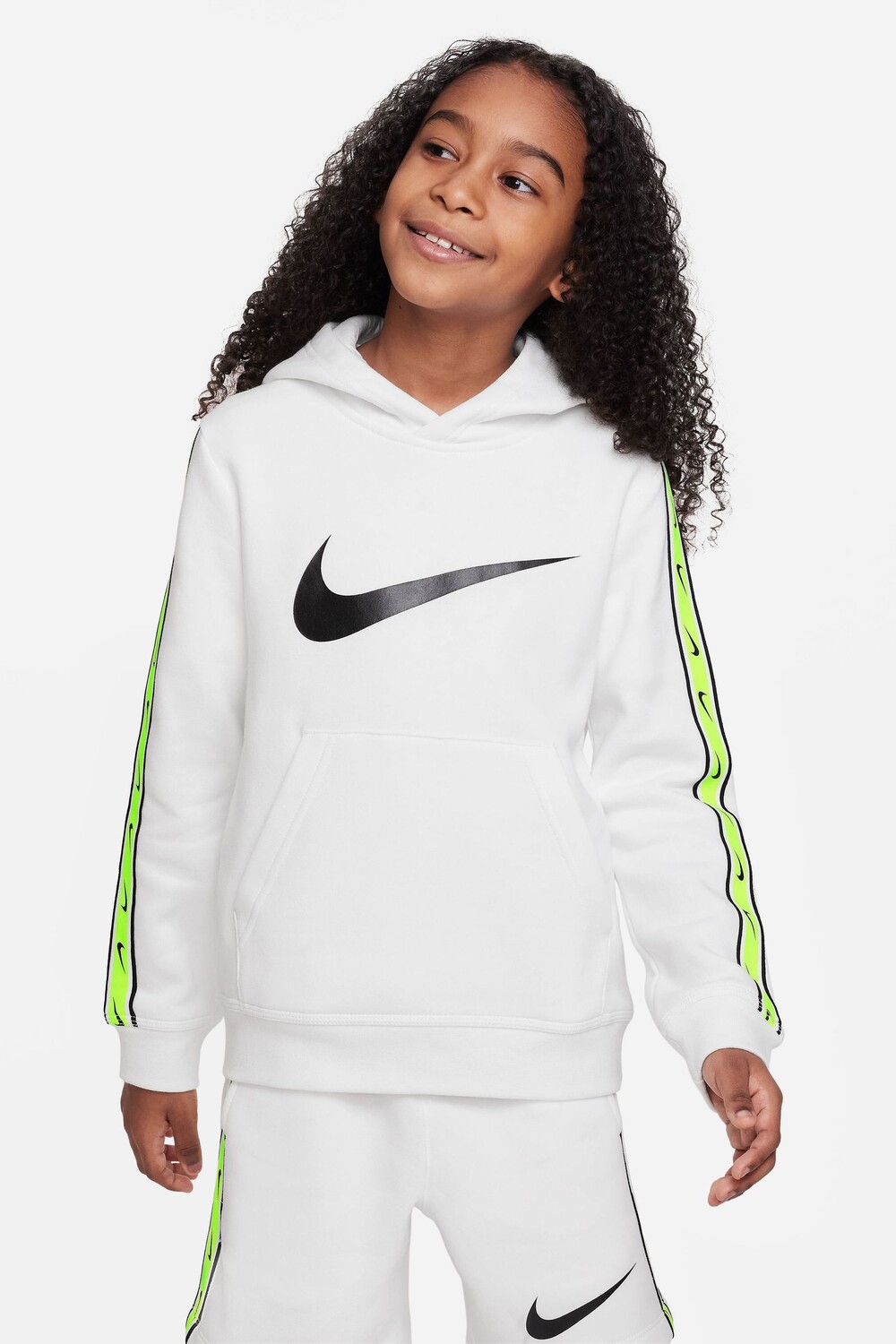 

Толстовка из флиса с повтором Nike, белый