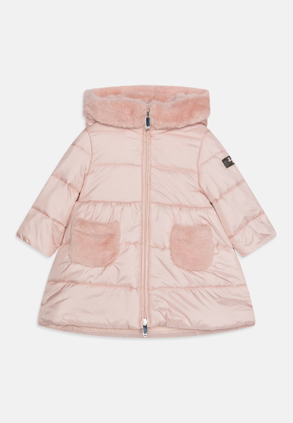 Зимнее пальто Baby Coat Il Gufo, цвет cream/strawberry