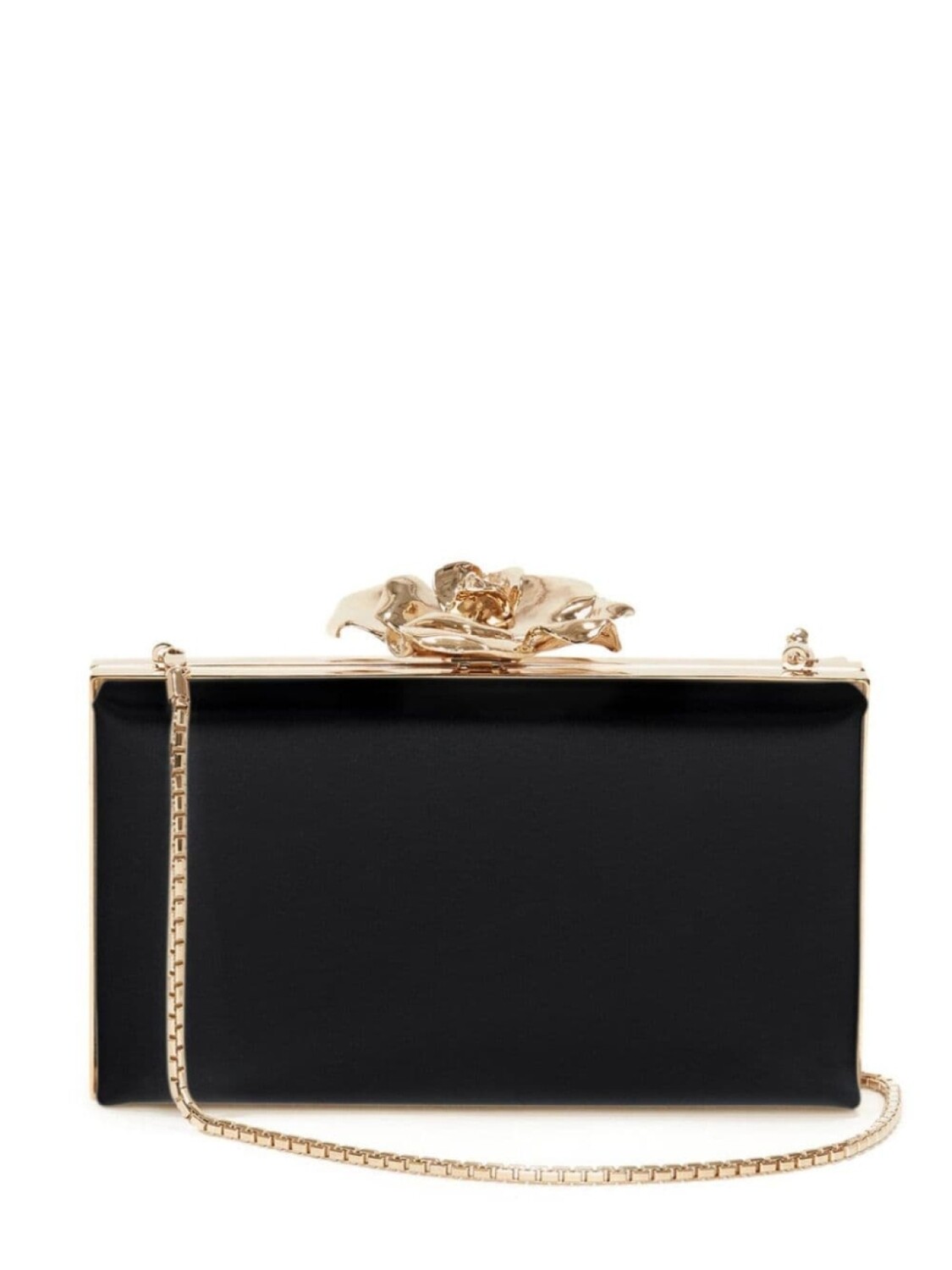 

Victoria Beckham атласный клатч Frame Flower, черный