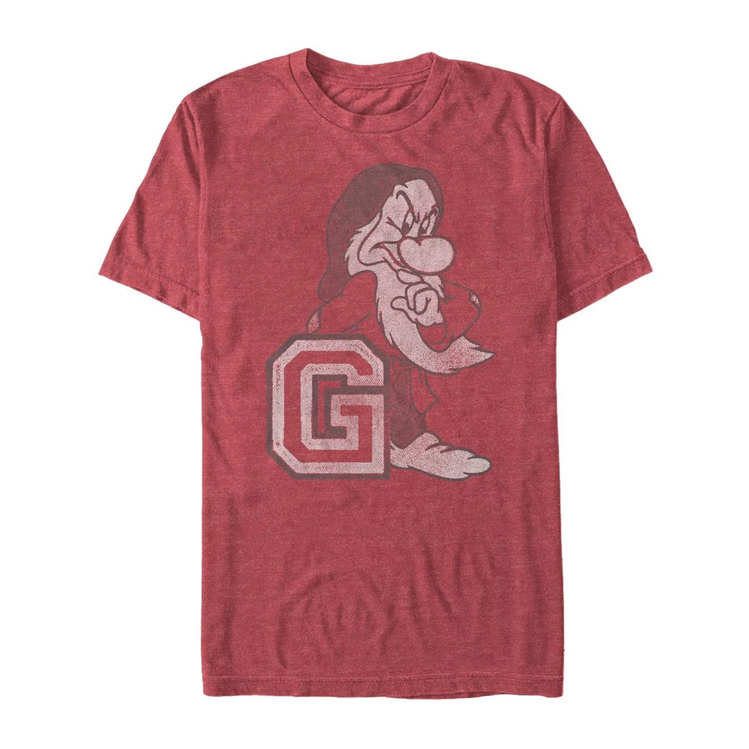 Мужская футболка «Белоснежка и семь гномов» Grumpy Disney