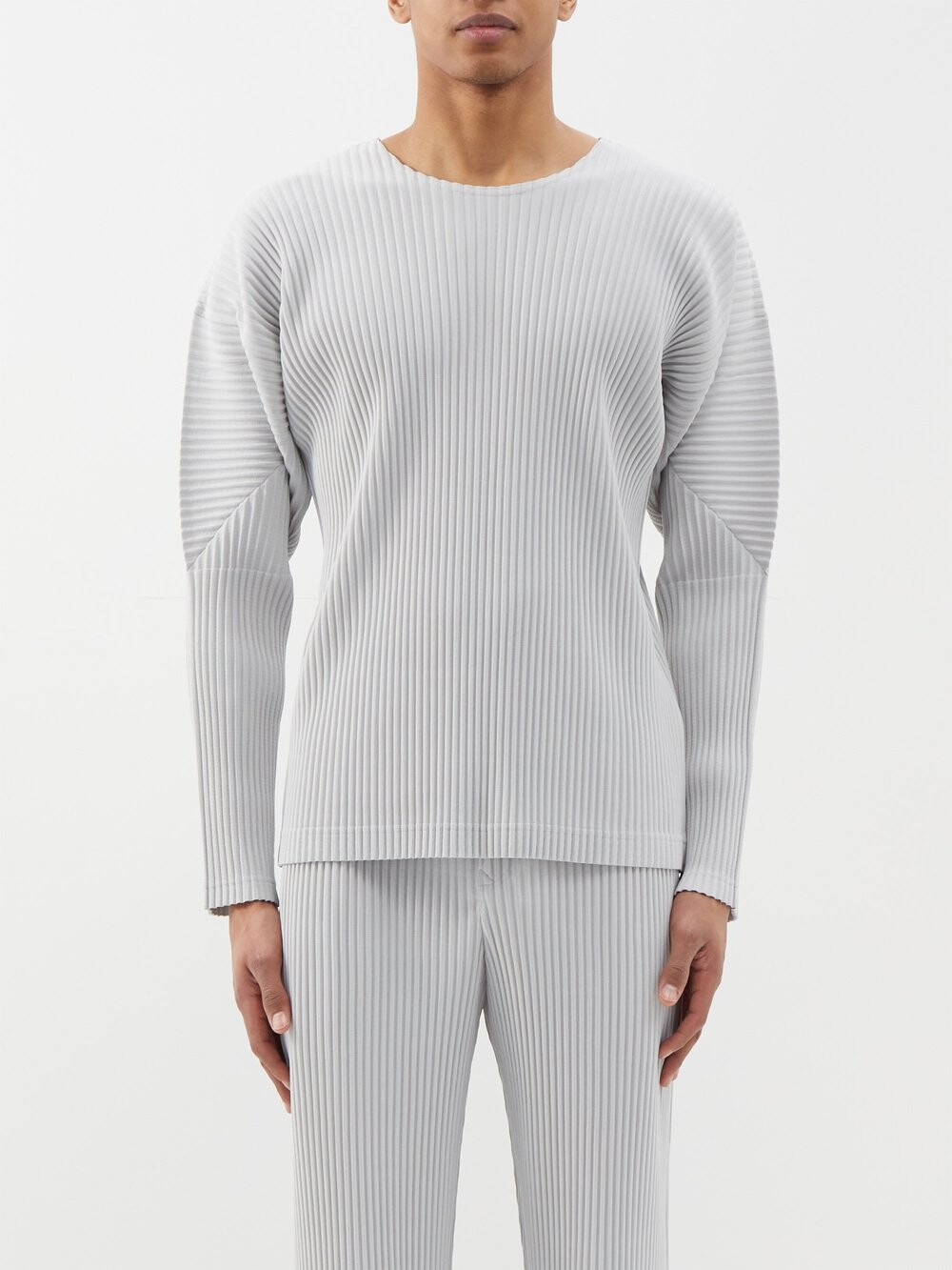 

Топ со складками Homme Plissé Issey Miyake, серый