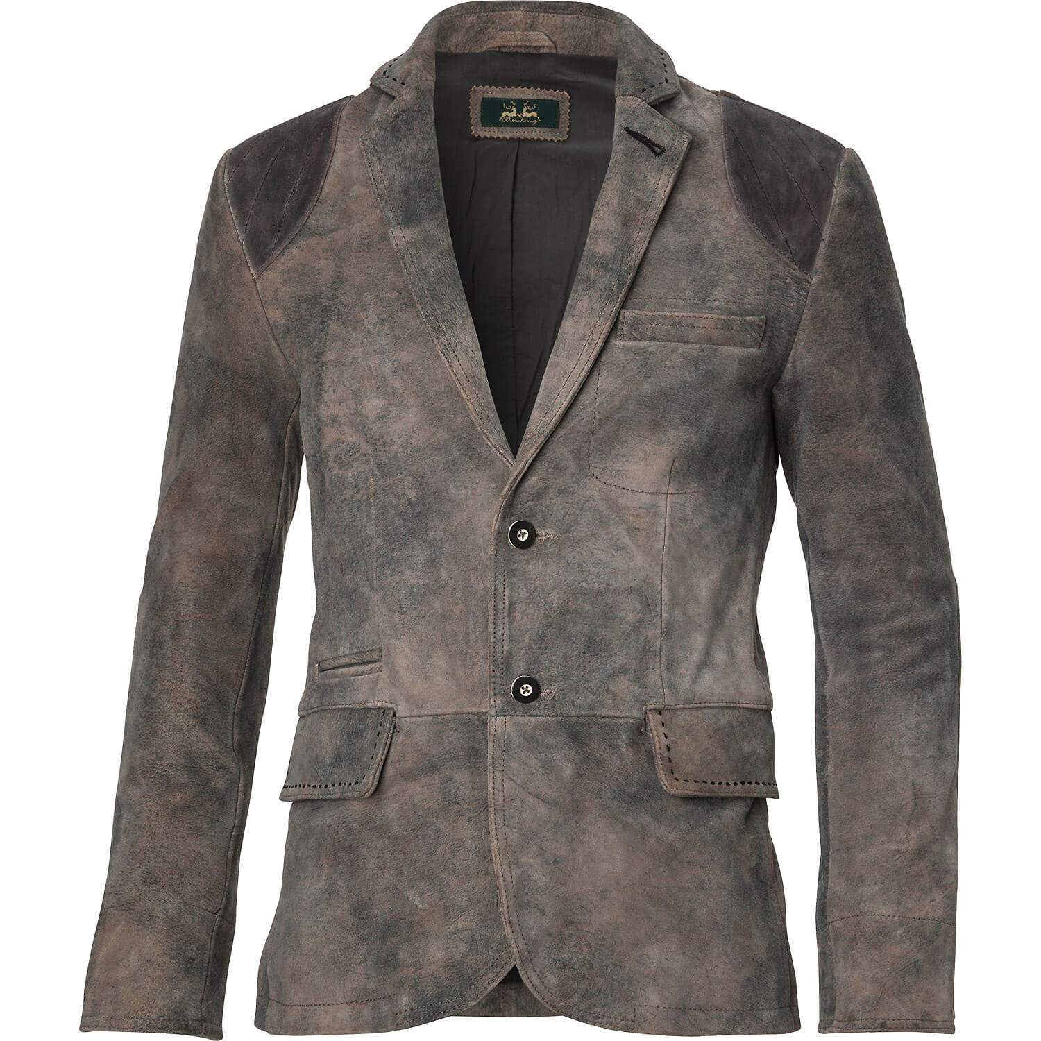 

Кожаная куртка Wiesnkönig Jacke Levi, серый