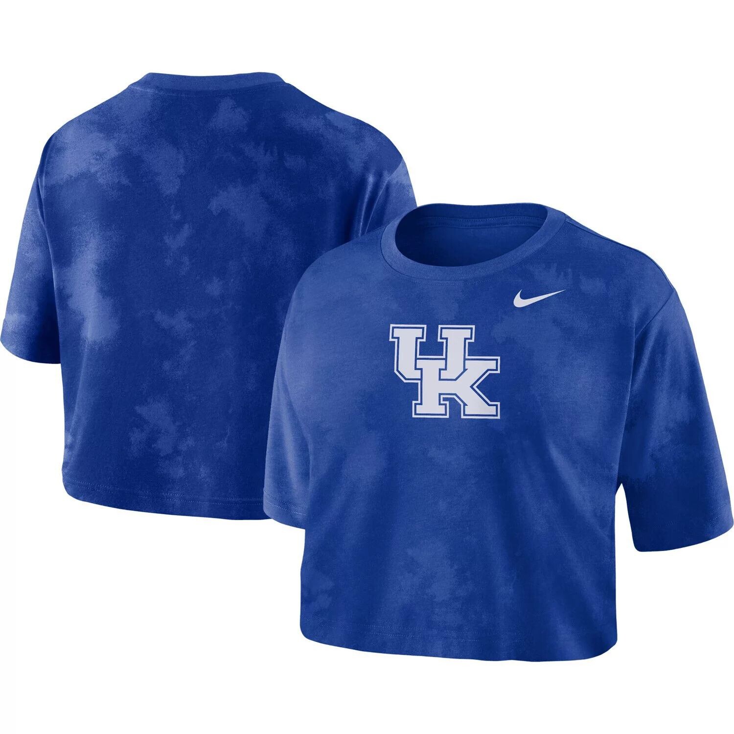 

Женская укороченная футболка Nike Royal Kentucky Wildcats с принтом тай-дай Nike