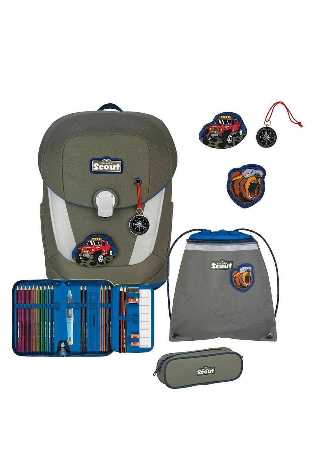

Набор школьных сумок SUNNY II SET 4TLG Scout, цвет adventure