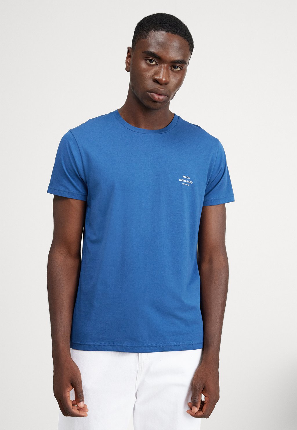 Базовая футболка ФУТБОЛКА ORGANIC THOR LOGO TEE Mads Nørgaard, летний синий