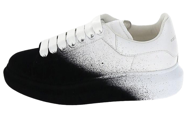

Alexander McQueen Большие кружевные кроссовки из телячьей кожи Белый/Черный