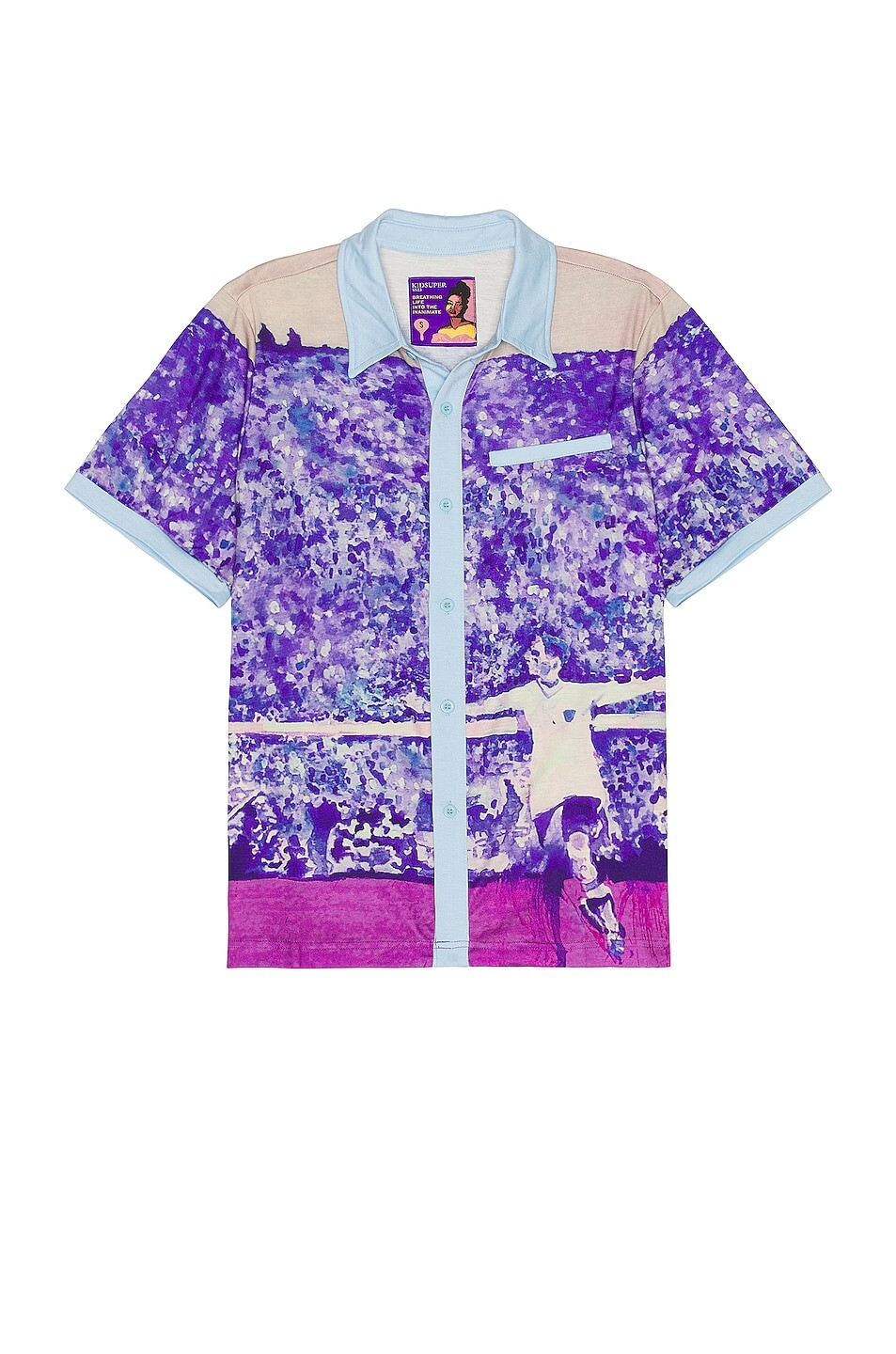 

Рубашка Kidsuper Short Sleeve, фиолетовый