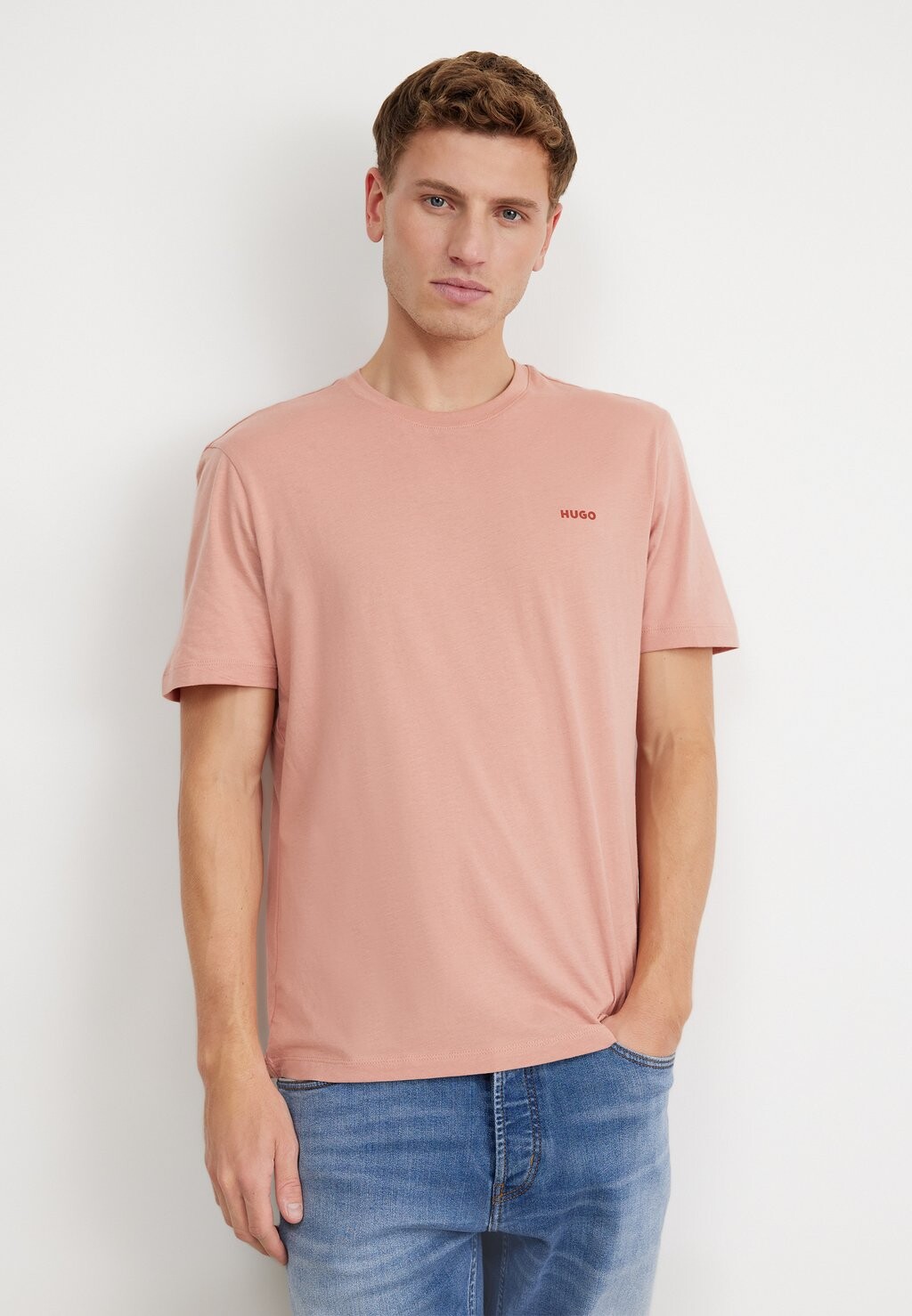 Футболка Basic Dero HUGO, цвет light/pastel red