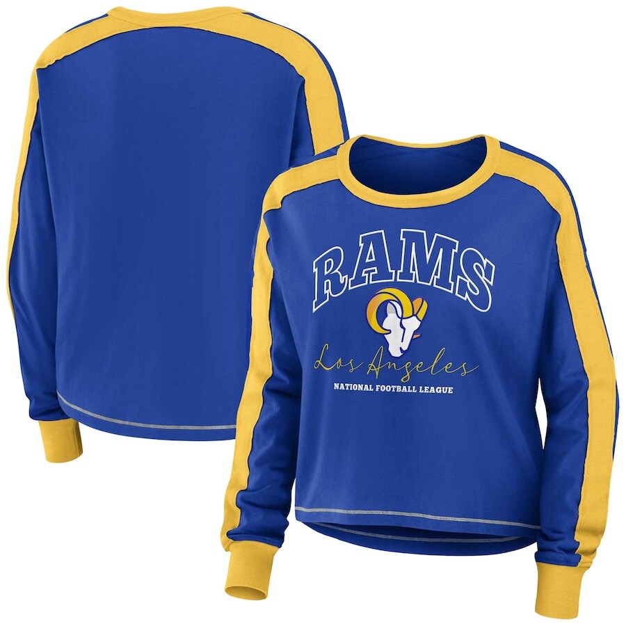 

Футболка с длинным рукавом WEAR by Erin Andrews Los Angeles Rams, роял