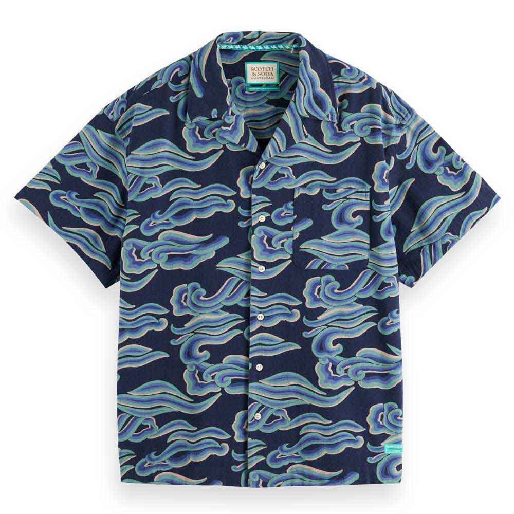 

Рубашка с коротким рукавом Scotch & Soda 175504, синий
