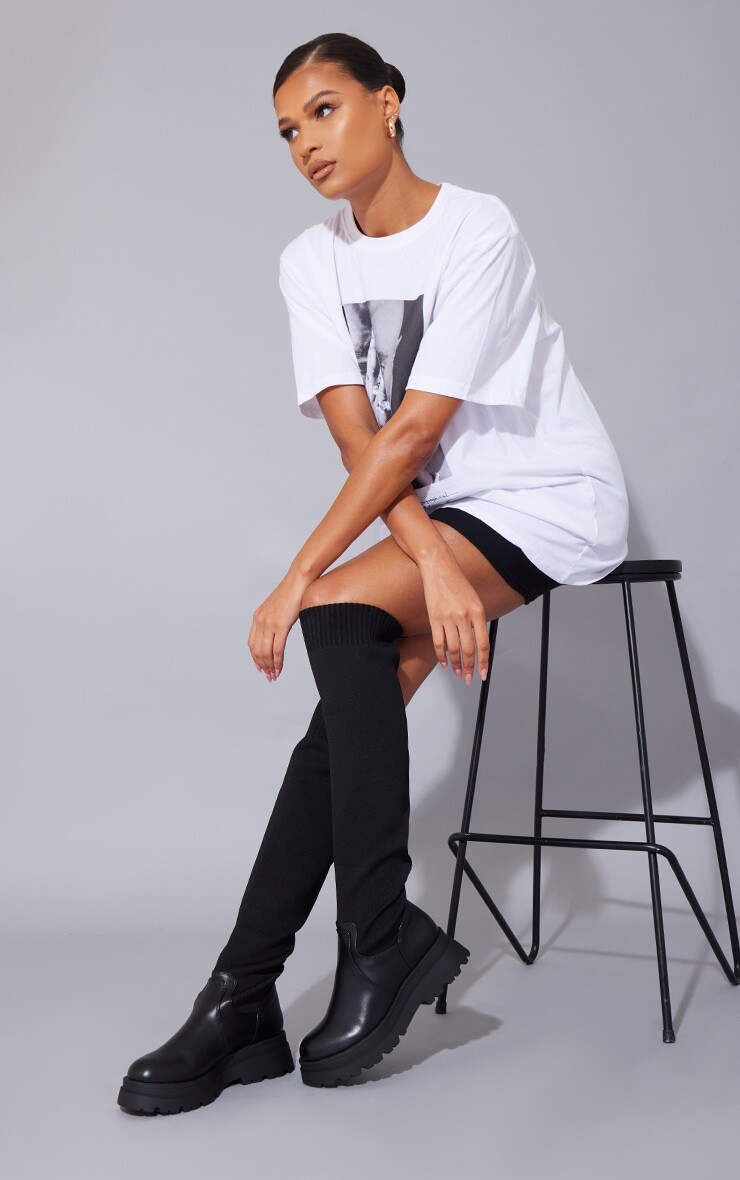 Ботфорты PrettyLittleThing, черный