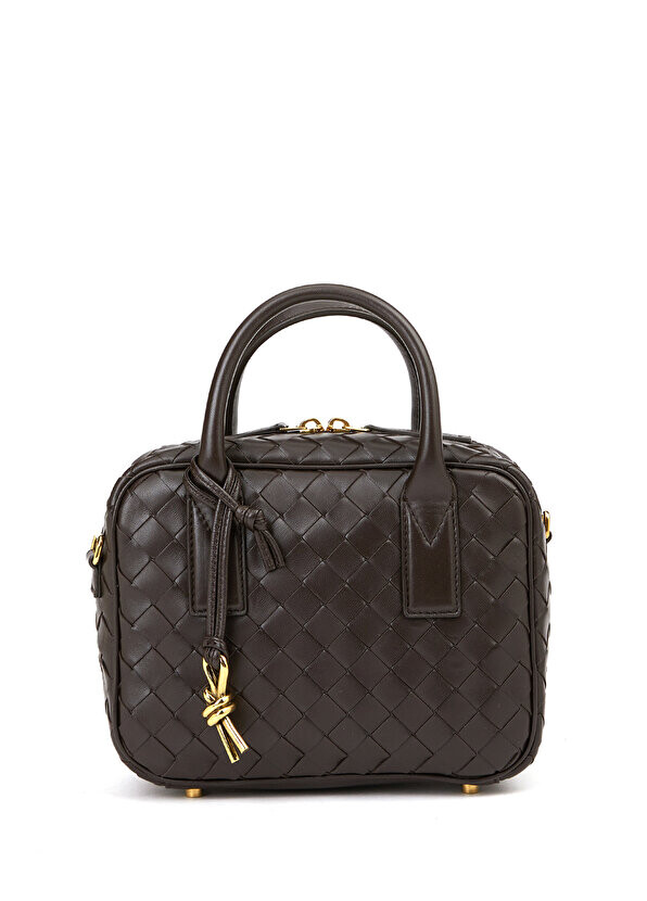 

Маленькая черная женская кожаная сумка gateaway Bottega Veneta