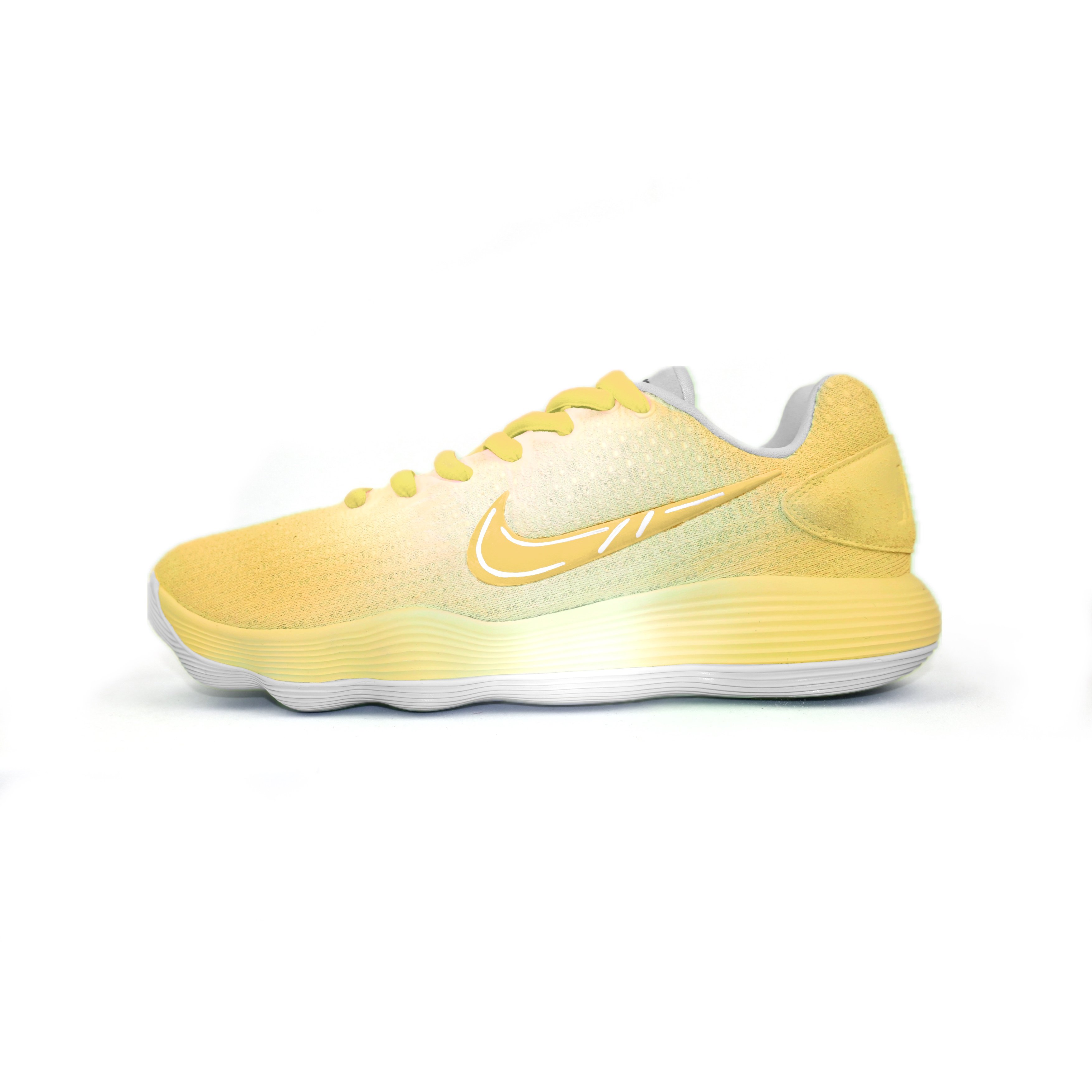 

Баскетбольные кроссовки Hyperdunk 2017 Basketball Shoes Men Low-Top Yellow/White Nike