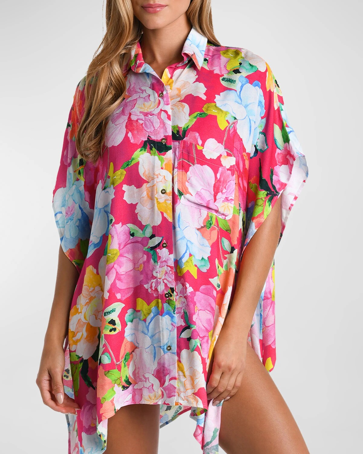 

Экспрессивная рубашка Garden Resort Sunshine 79, цвет Bright Pink