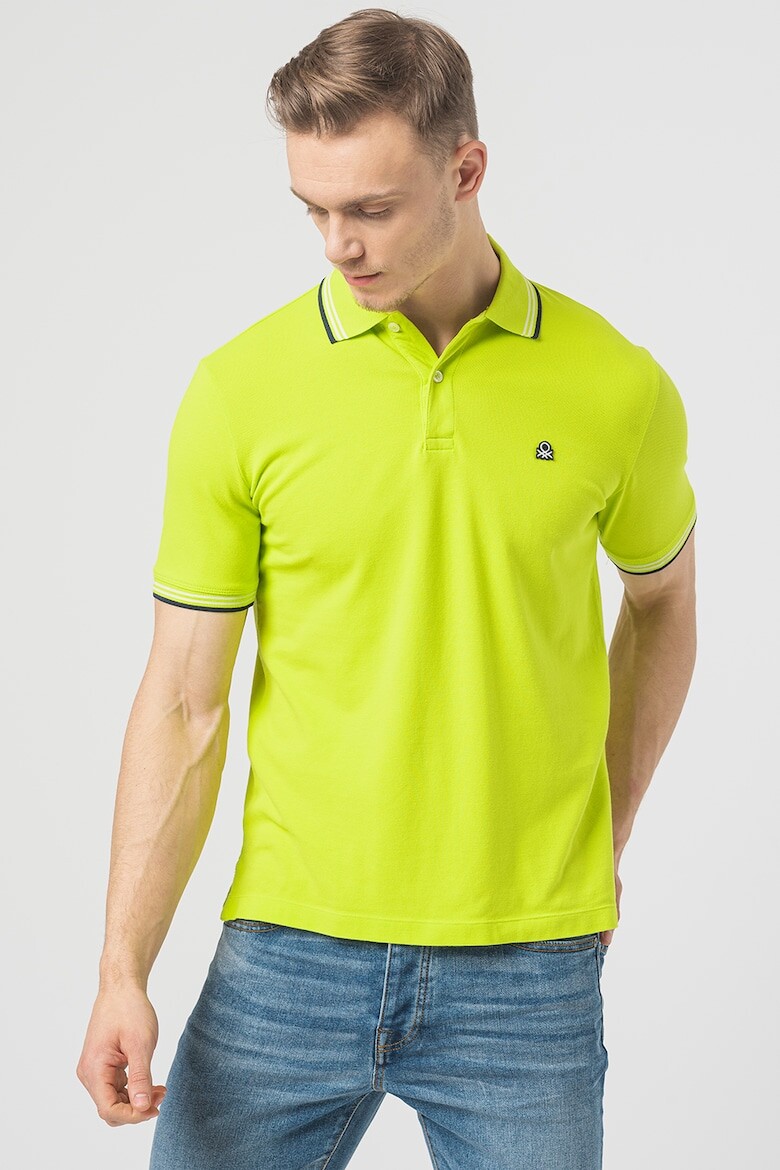 

Футболка из пике с воротником United Colors Of Benetton, зеленый