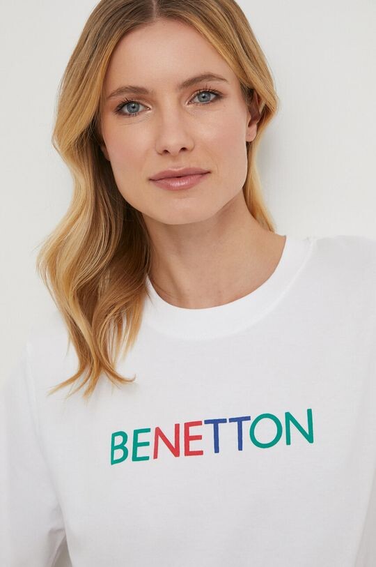 

Хлопковая футболка United Colors of Benetton, белый